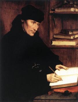 崑汀 馬西斯 Portrait of Erasmus of Rotterdam 崑汀 馬西斯 Portrait of Erasmus of Rotterdam